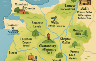 Map of Somerset