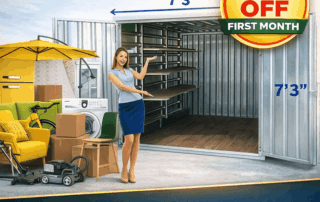 storing the contents of a 2 bedroom house?