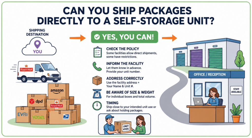 Can You Ship Packages Directly to a Self-Storage Unit?