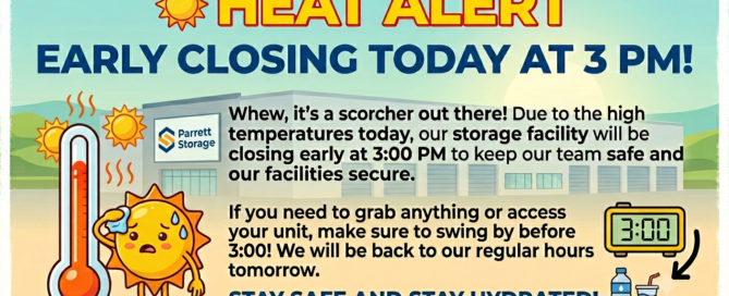☀️ Heat Alert: Early Closing Today at 3 PM!